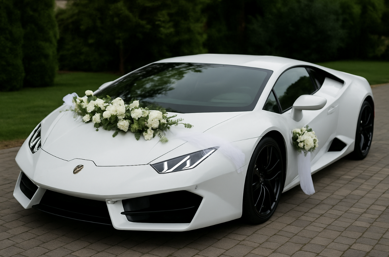 sports car for wedding day